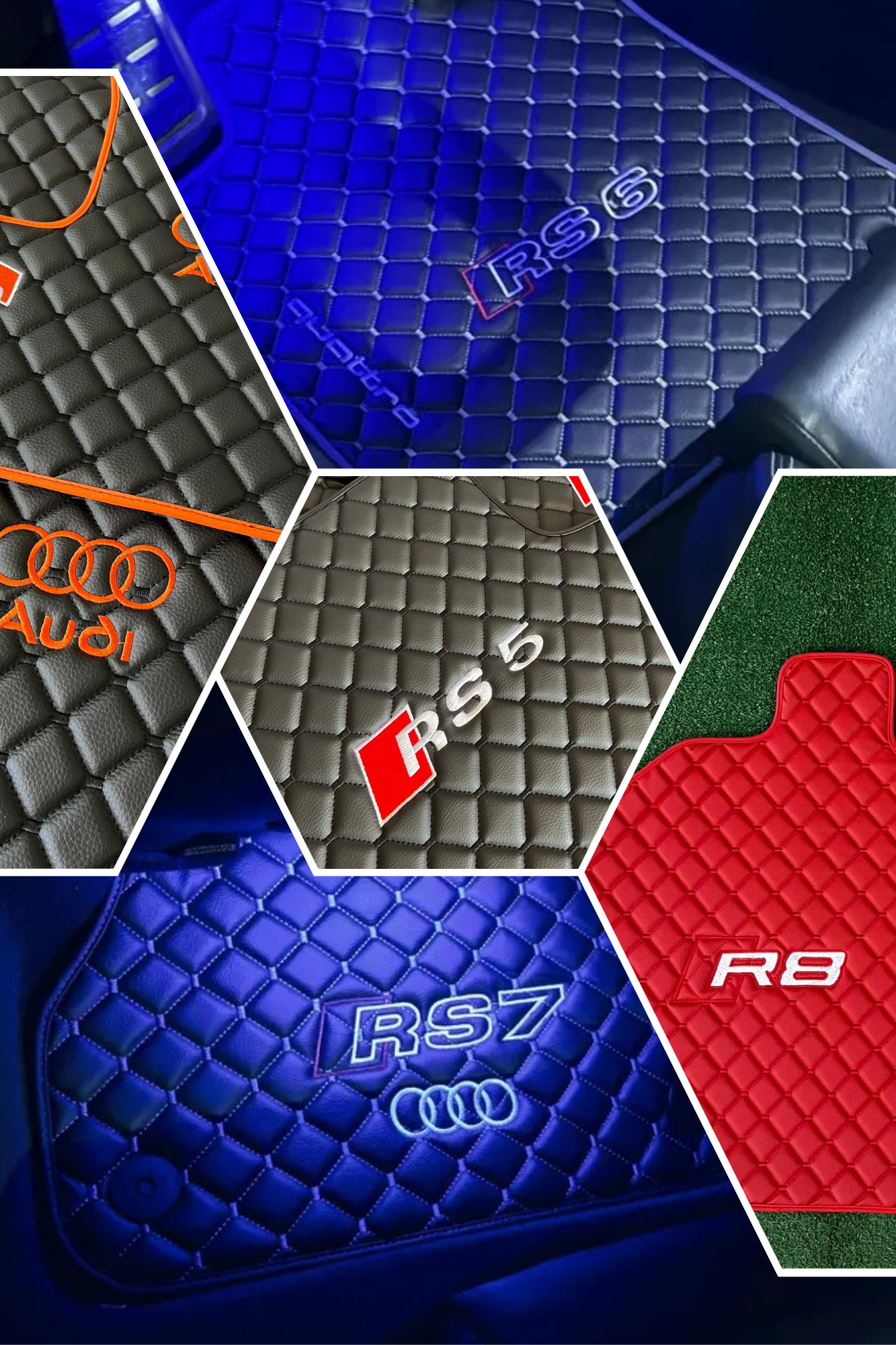Leather Floor Mats For Audi, For Audi Leather Floor Mats Custom Fit