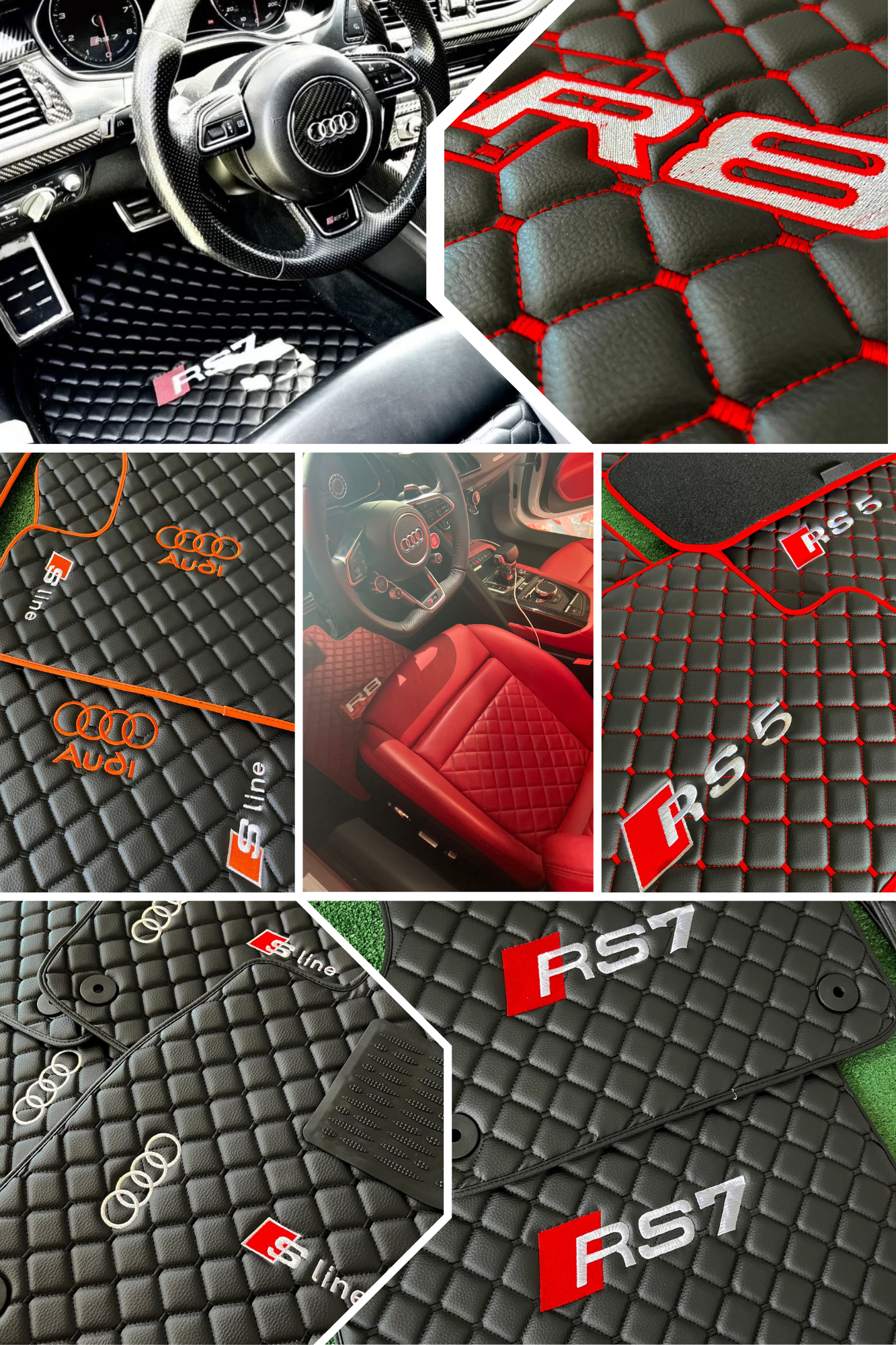 Leather Floor Mats For Audi, For Audi Leather Floor Mats Custom Fit