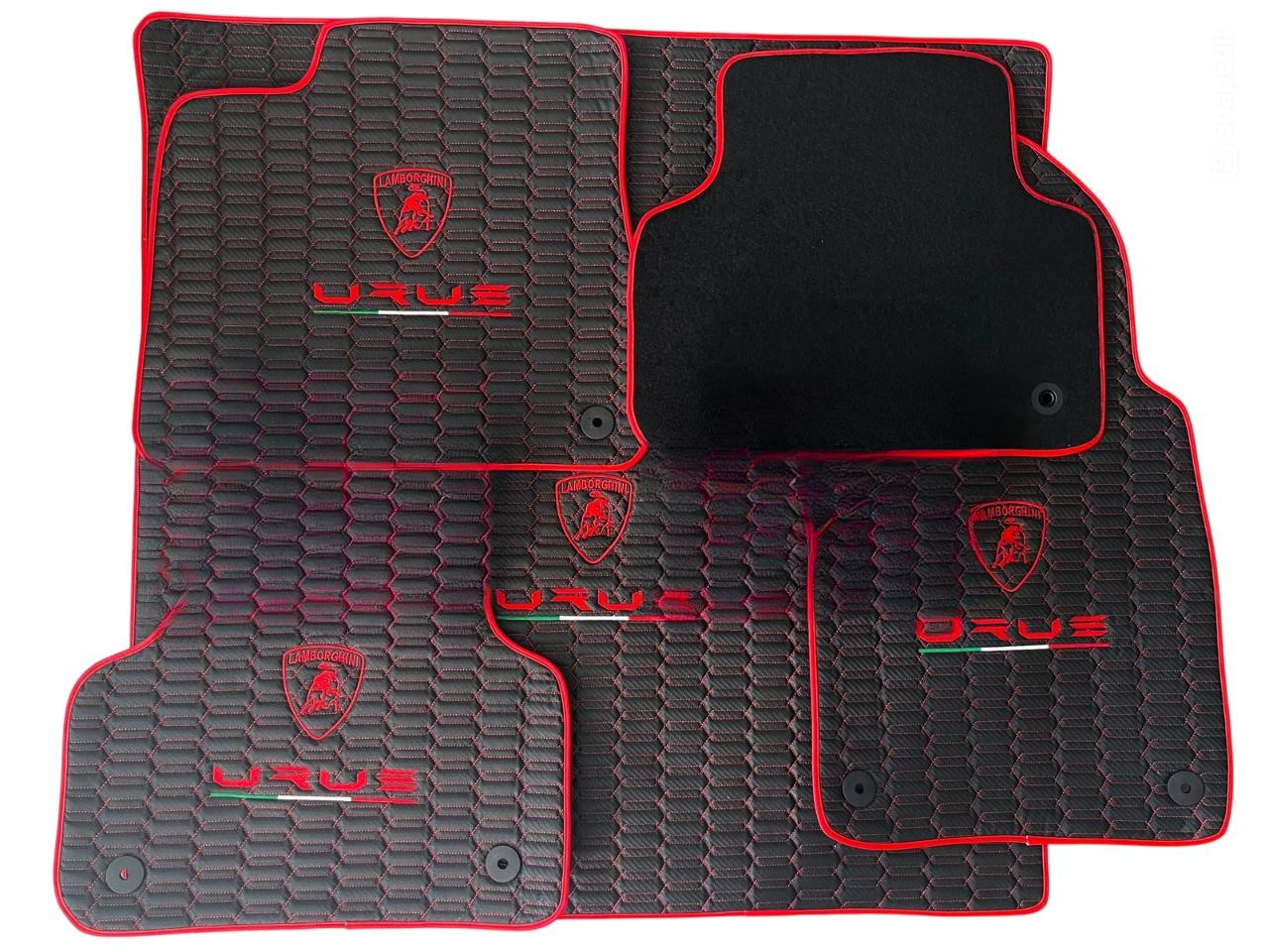 Leather Floor Mats For Lamborghini Urus, For Urus Leather Floor Mats