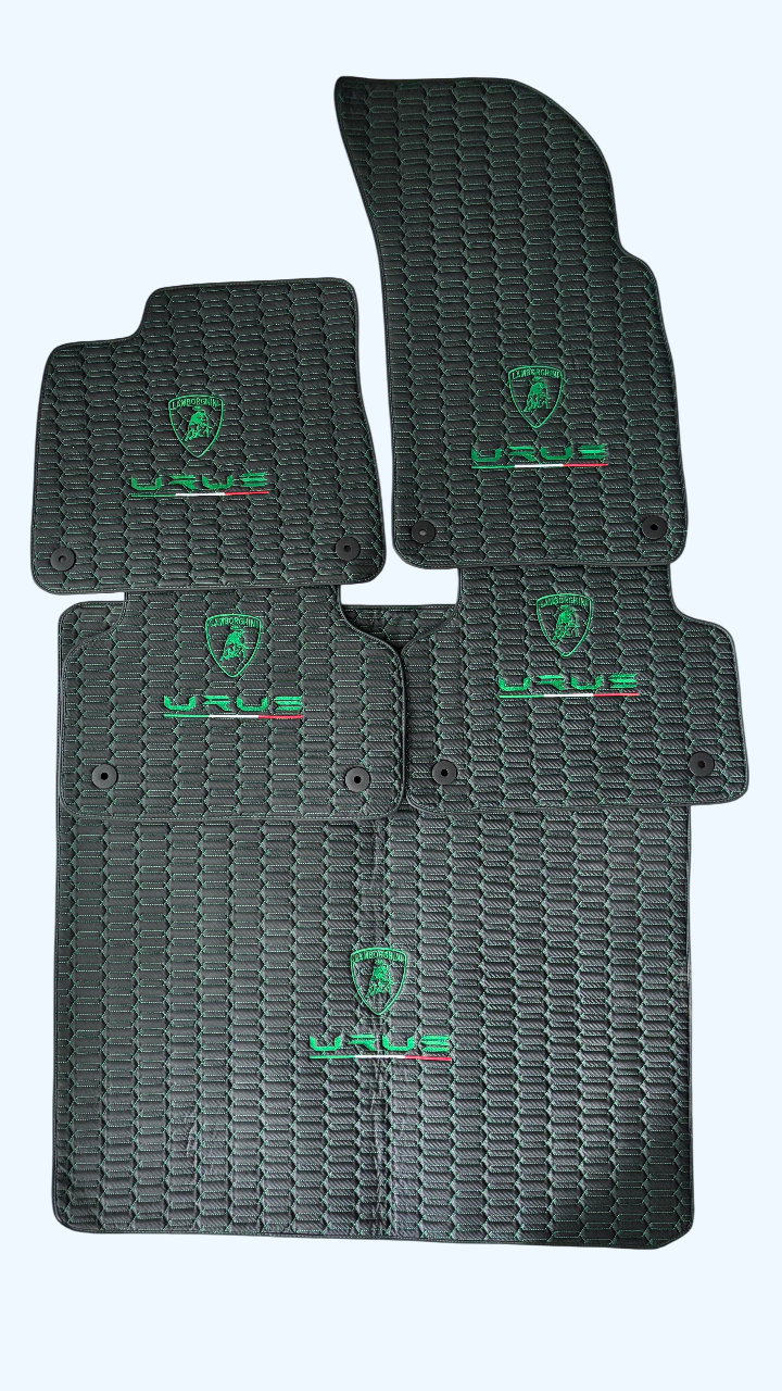 Leather Floor Mats For Lamborghini Urus, For Urus Leather Floor Mats