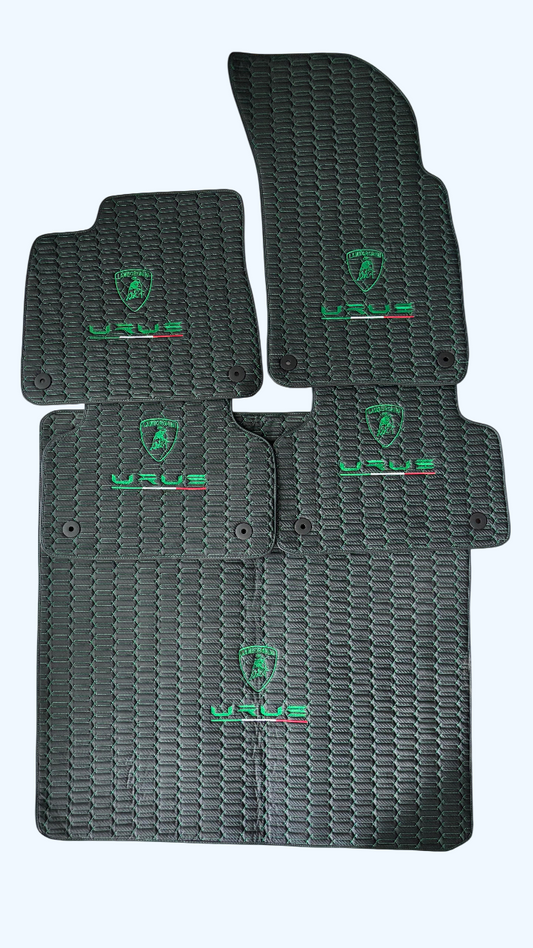 Leather Floor Mats For Lamborghini Urus, For Urus Leather Floor Mats