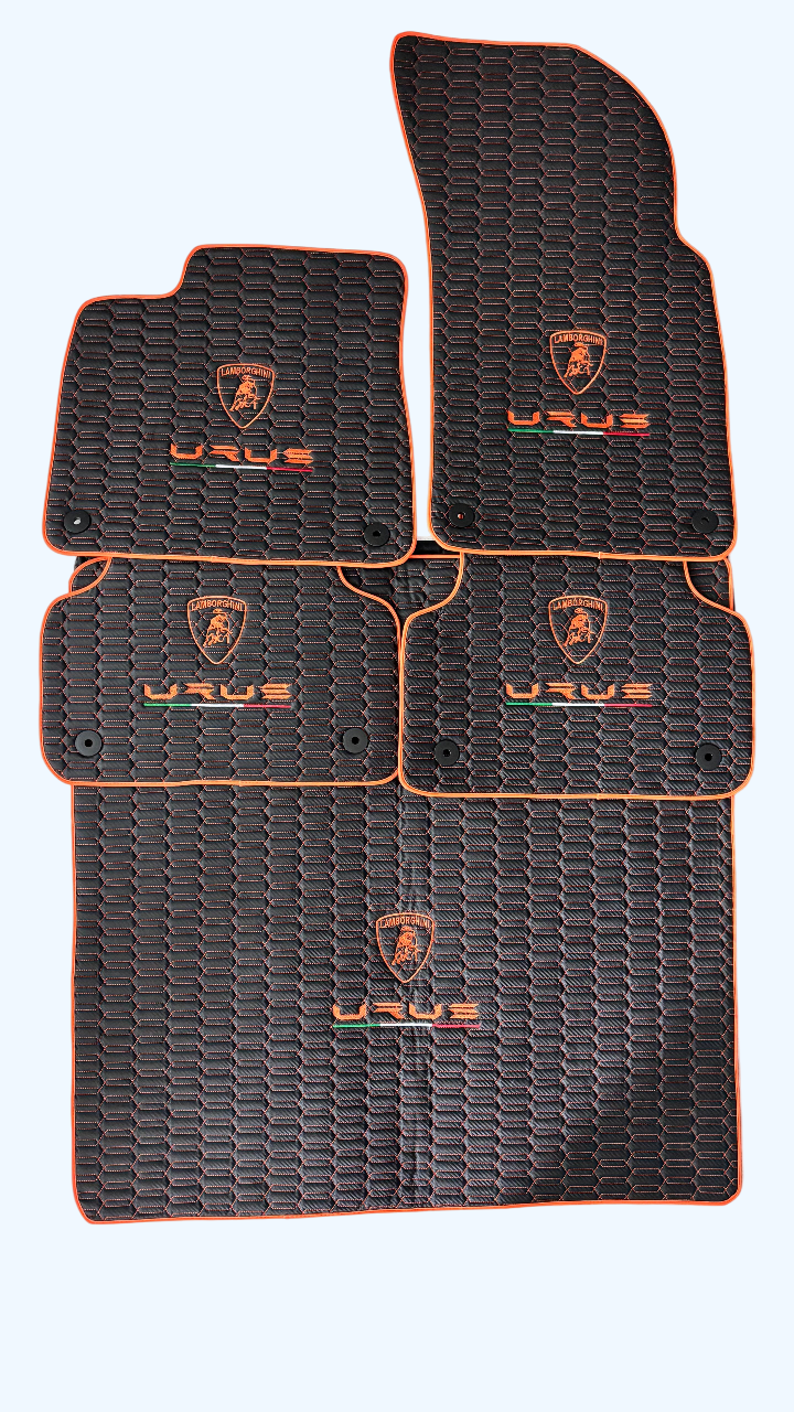 Leather Floor Mats For Lamborghini Urus, For Urus Leather Floor Mats
