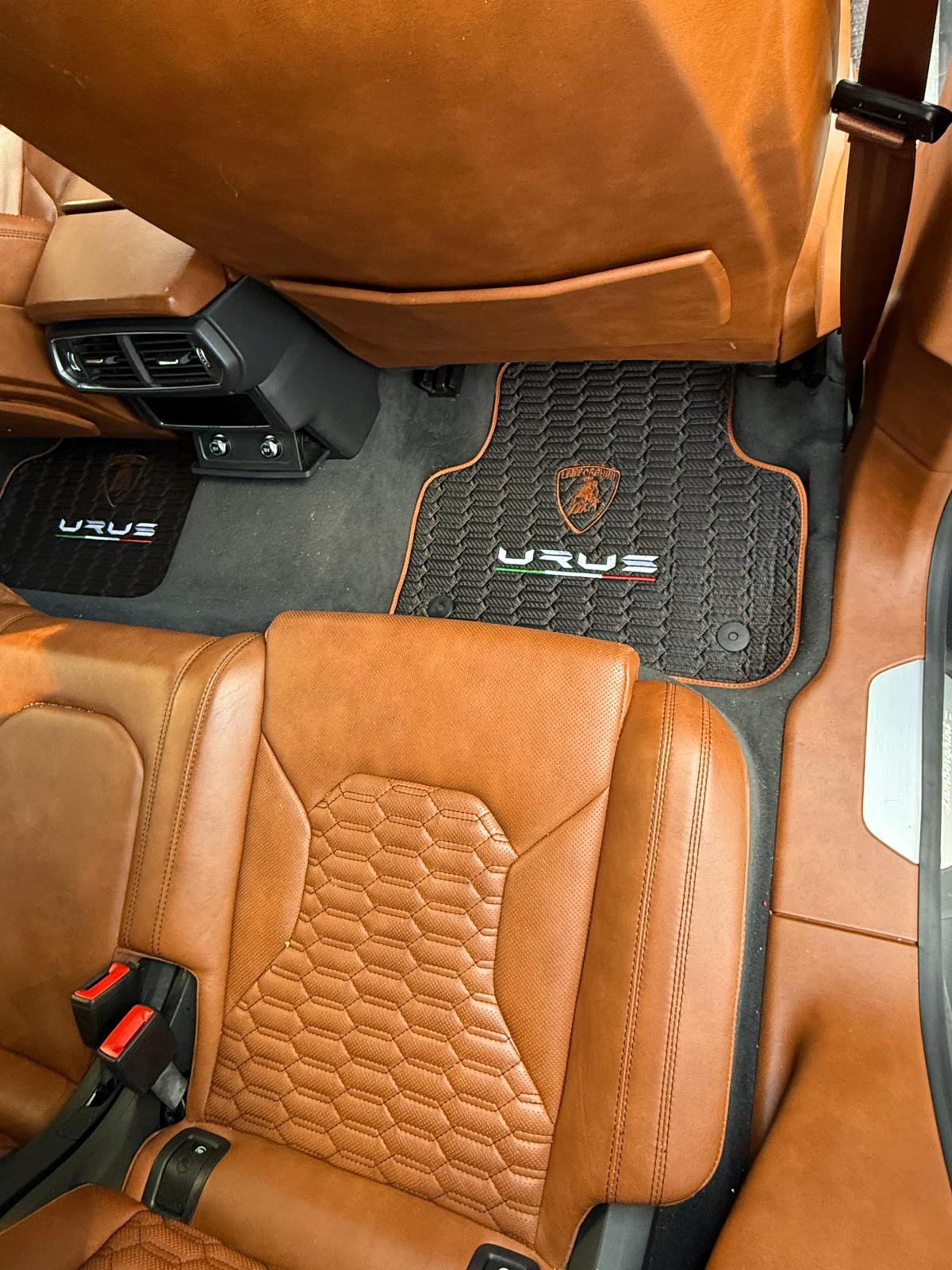 Leather Floor Mats For Lamborghini Urus, For Urus Leather Floor Mats
