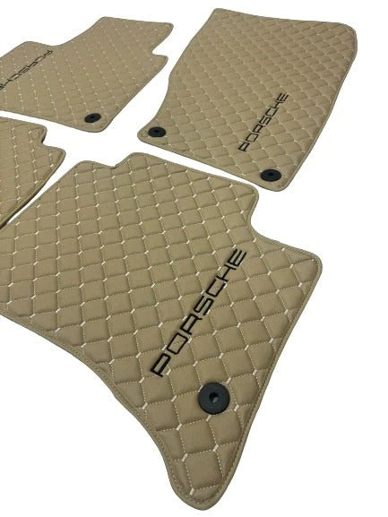 Leather Floor Mats For Porsche, For Porsche Leather Floor Mats Custom Fit