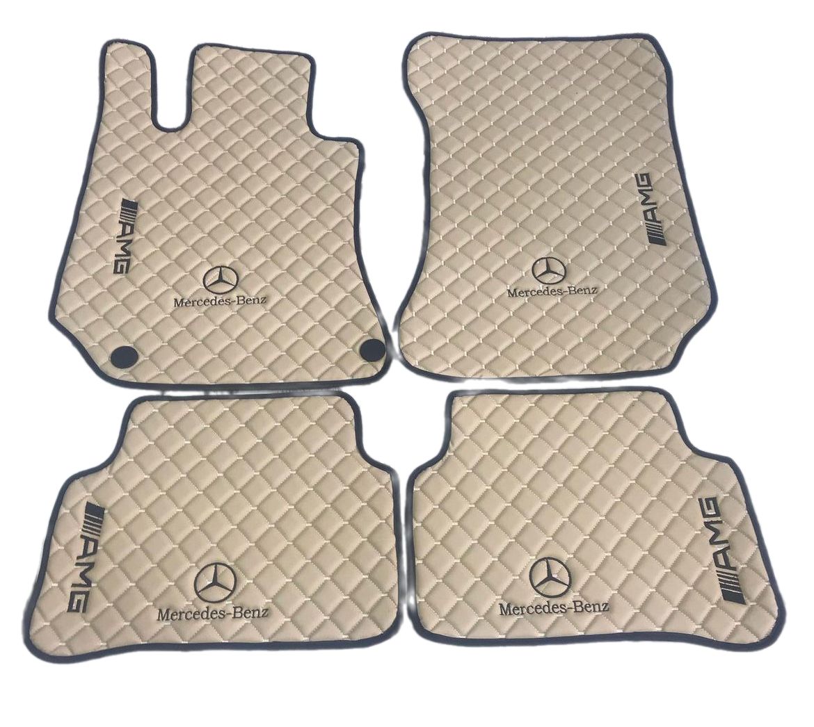 Leather Floor Mats For Mercedes Benz, For AMG Leather Floor Mats