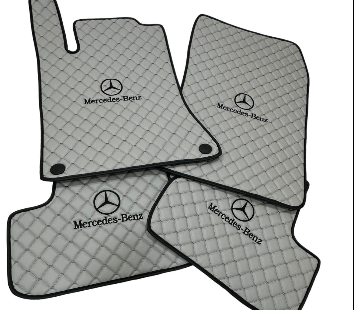 Leather Floor Mats For Mercedes Benz, For AMG Leather Floor Mats
